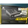 Image 1 : Lot of 1 Corsair RM 750x 750 Watt High-Performance ATX Power Supply for PC