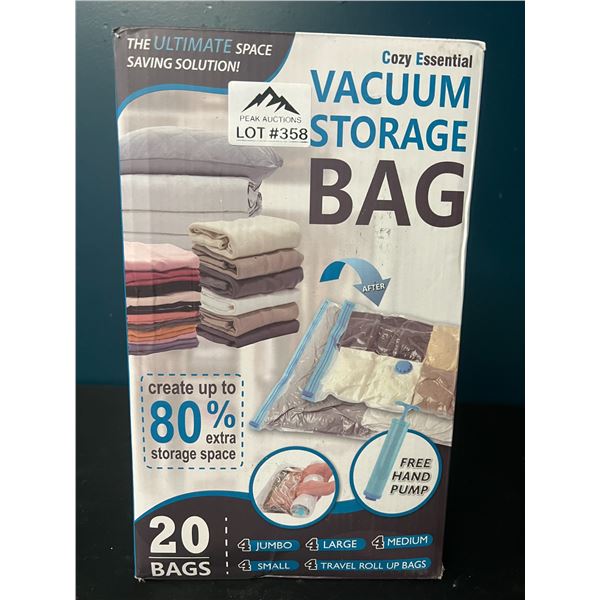 Lot of 1 Box of Vacuum Storage Bags (20 PCS)