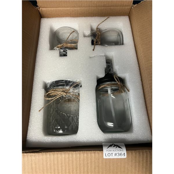 Lot of Glass Storage Jars (4 pcs)