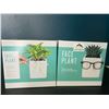 Image 1 : Lot of 2 Face Plant - Planter Pots