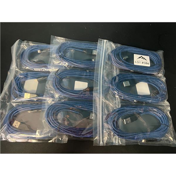 Lot of 3 Multi-Packs of iPhone/Lightning Charging Cords (3pcs per pack - 9 total)