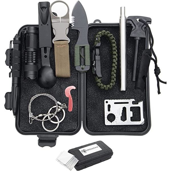 Lot of 1 12-in-1 Survival Kit