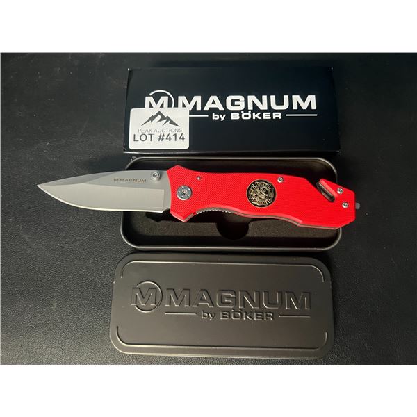 Lot of 1 Boker Magnum Fire Brigade Pocket Knife