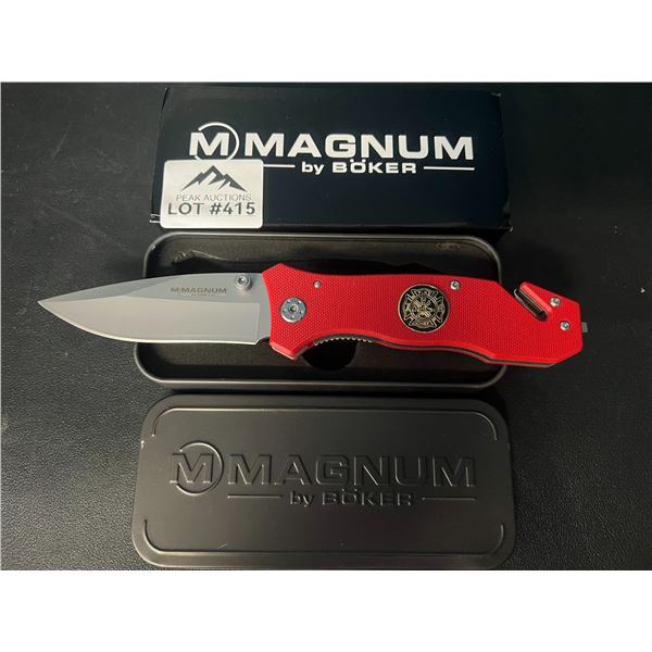 Lot of 1 Boker Magnum Fire Brigade Pocket Knife