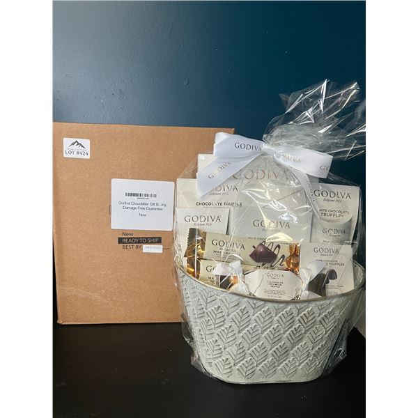 Lot of 1 Godiva Chocolatier Premium Gift Basket Set