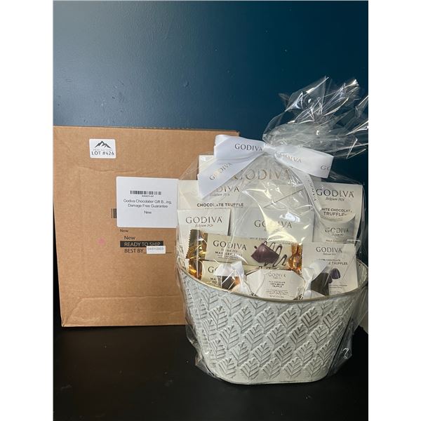 Lot of 1 Godiva Chocolatier Premium Gift Basket Set