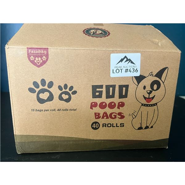 Lot of Dog Waste Bags - 600 Count
