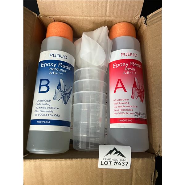 Lot of 1 Epoxy Resin Kit - 16oz bottles