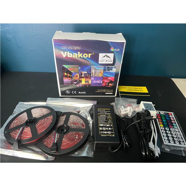 Lot of 1 LED Strip Light Kit w/ Remote Control - 32FT Length