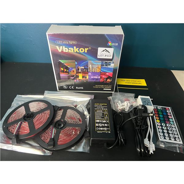 Lot of 1 LED Strip Light Kit w/ Remote Control - 32FT Length