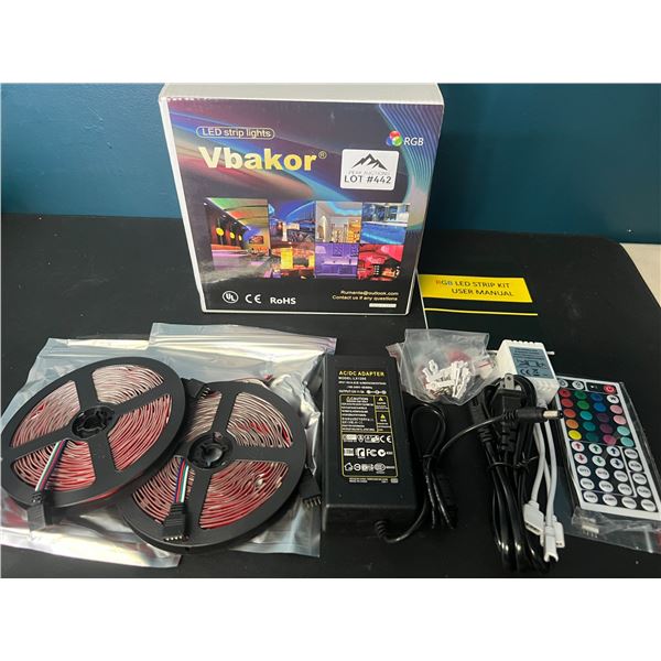 Lot of 1 LED Strip Light Kit w/ Remote Control - 32FT Length