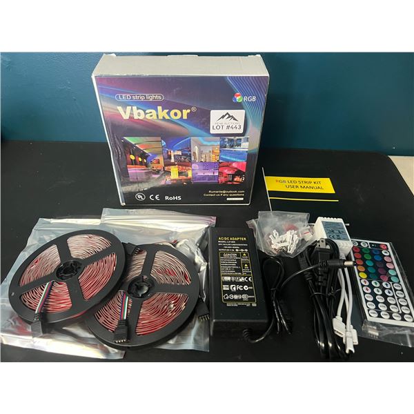 Lot of 1 LED Strip Light Kit w/ Remote Control - 32FT Length
