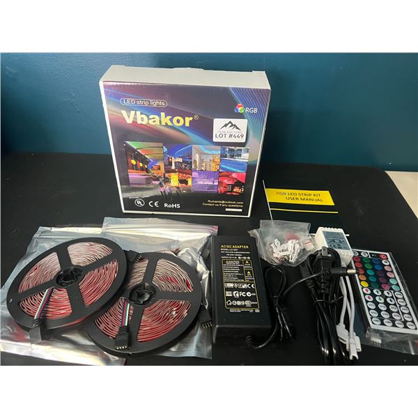 Lot of 1 LED Strip Light Kit w/ Remote Control - 32FT Length