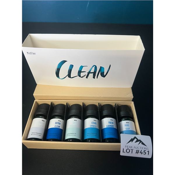 Lot of 1 CLEAN 6pack Essential Oils Set