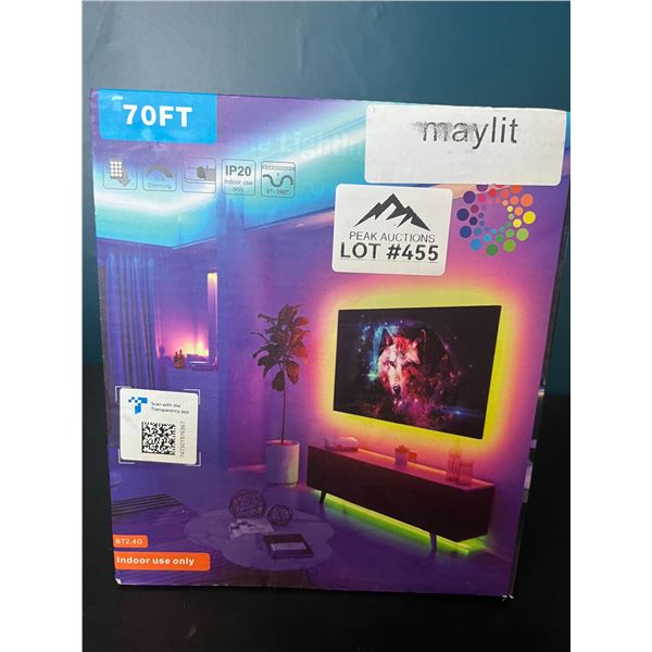 Lot of 1 70FT LED Strip Light Kit w/ Remote Control