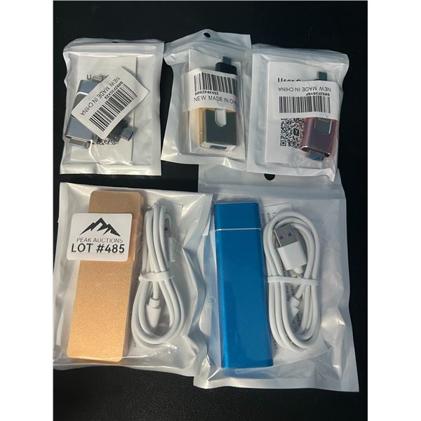 Lot of 5 Assorted Hard Drives/USB Drives