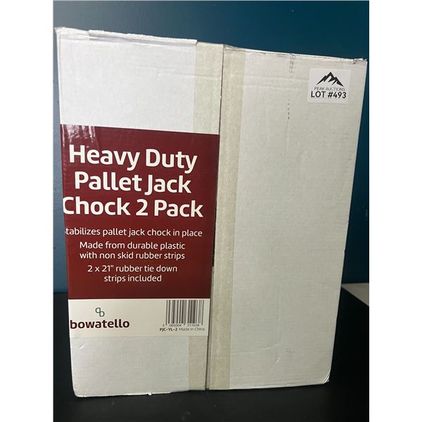 Lot of Heavy Duty Pallet Jack Chocks - 2 Pack
