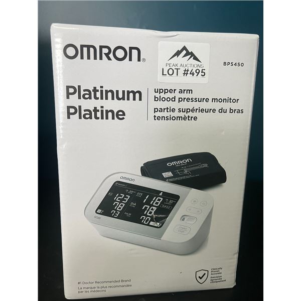 Lot of 1 OMRON Platinum Upper-Arm Blood Pressure Monitor