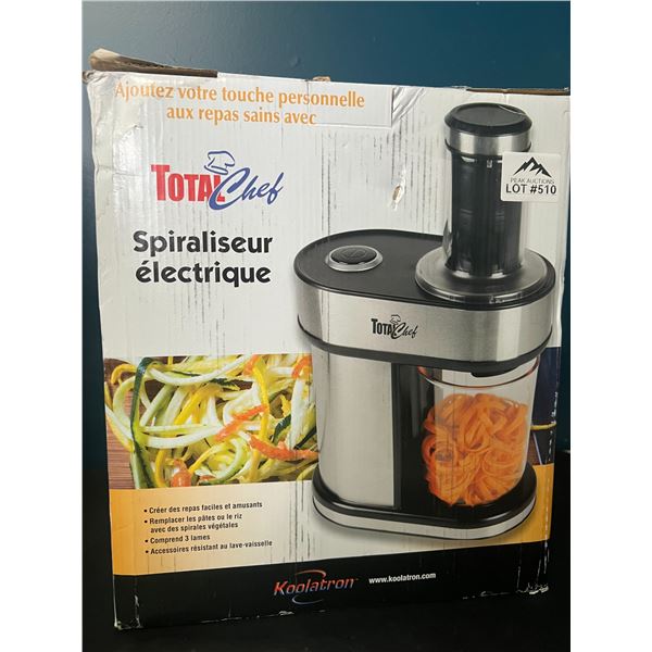 Lot of 1 TotalChef Electric Veggie Spiralizer