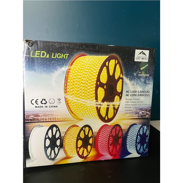 Lot of 1 Heavy-Duty LED Light Strip/Rope Kit - 164 FT (50000mm) - Waterproof, Flexible, Dimmable