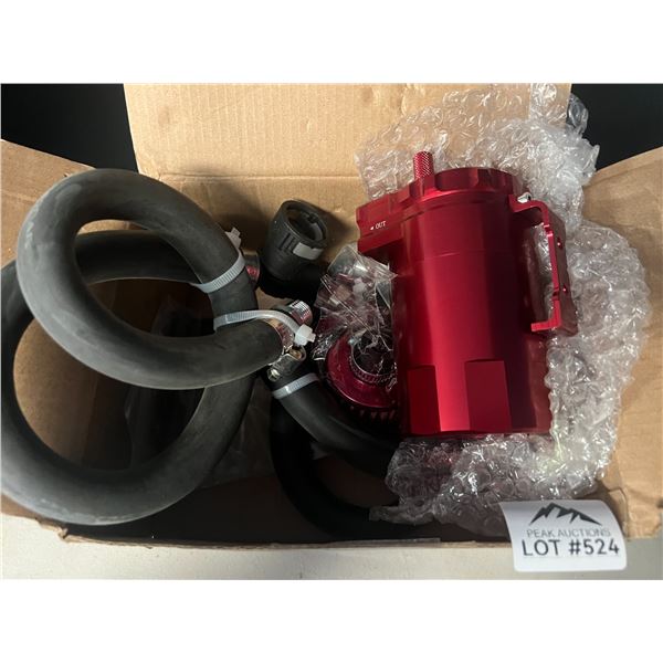 Lot of 1 Car Oil Catch Can (Red)