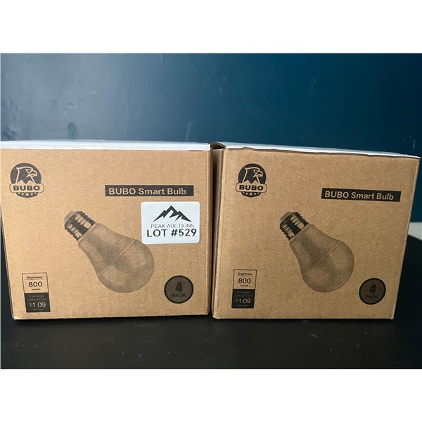 Lot of 2 Multi-Packs of Smart Bulbs - 4PCS per pack