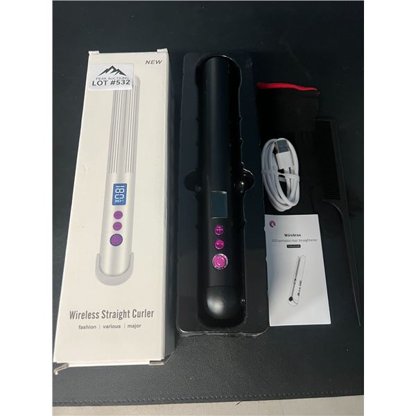 Lot of 1 Wireless/Rechargeable Hair Straightener/Styler