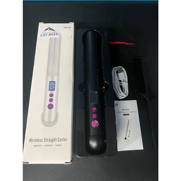 Lot of 1 Wireless/Rechargeable Hair Straightener/Styler