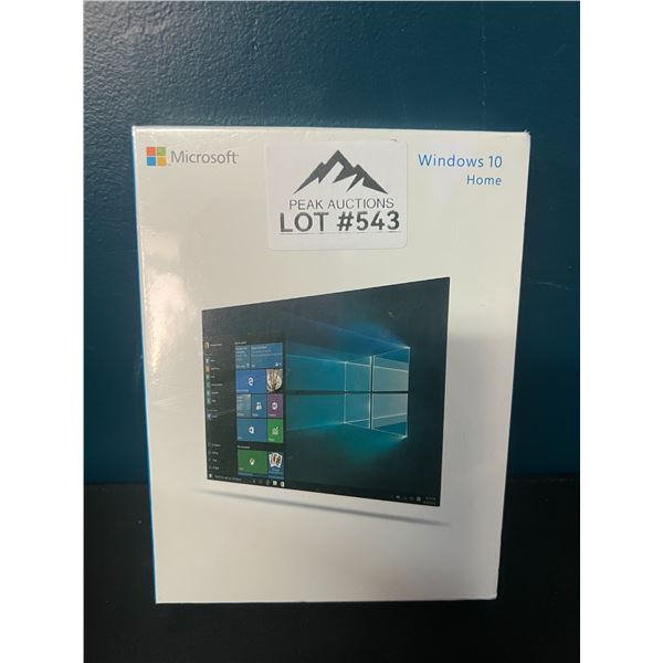 Lot of 1 Windows 10 Home Install/Download Software