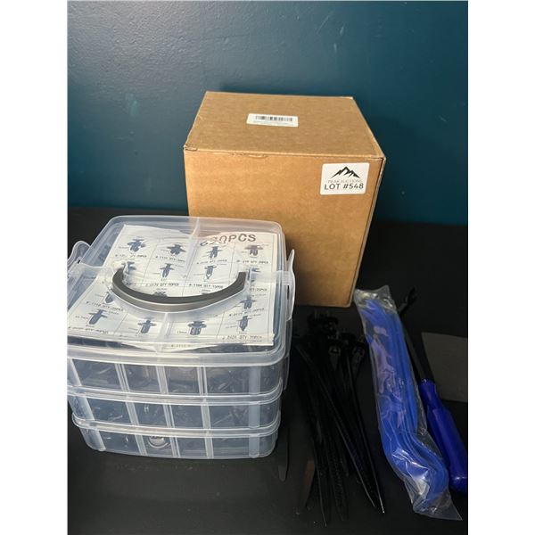 Lot of 1 655PC Car Retainer Clips/Tool Set