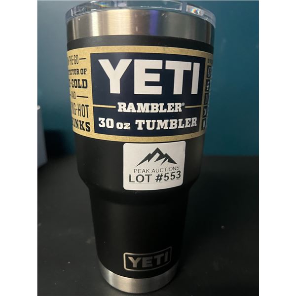 Lot of 1 YETI Rambler 30 oz Tumbler - Black