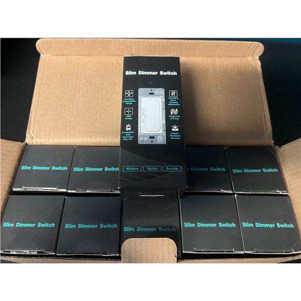 Lot of Slim Dimmer Light Switch - 10 Pack