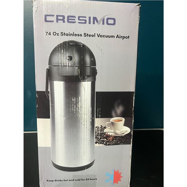 Lot of 1 Cresimo 74oz Steel Vacuum Airpot