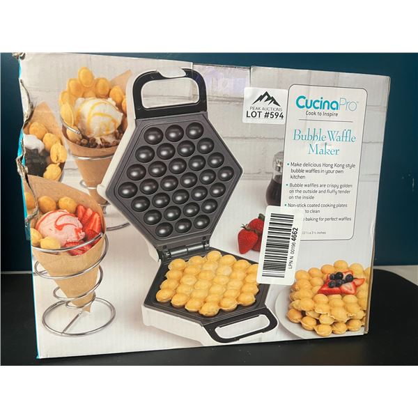 Lot of 1 CucinaPro Bubble Waffle Maker
