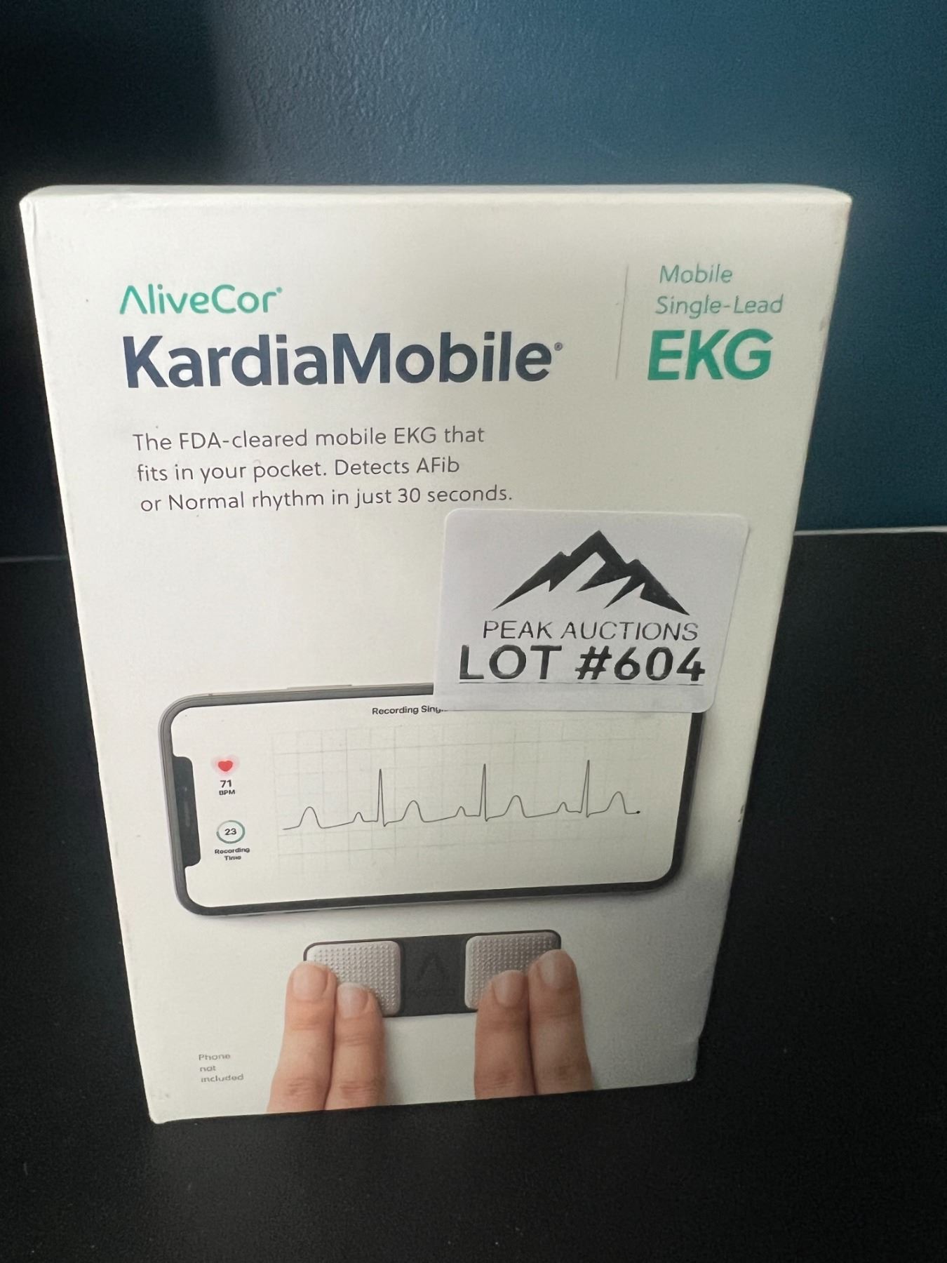 Lot of 1 Kardia Mobile Portable 6Lead Personal EKG/Heart Rhythym Monitor