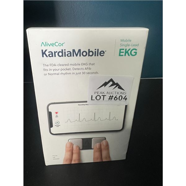 Lot of 1 Kardia Mobile Portable 6-Lead Personal EKG/Heart Rhythym Monitor