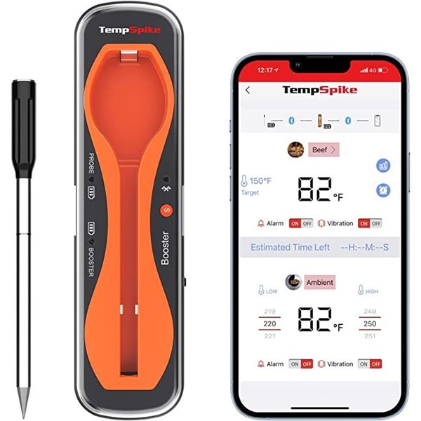 Lot of 1 TempSpike Thermopro Truly Wireless Bluetooth Meat Thermometer