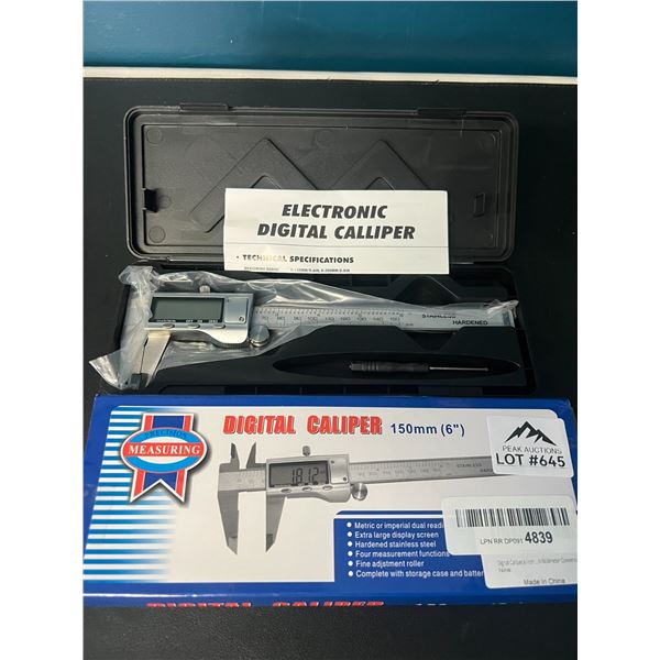 Lot of 2 Electronic Digital Caliper Tools