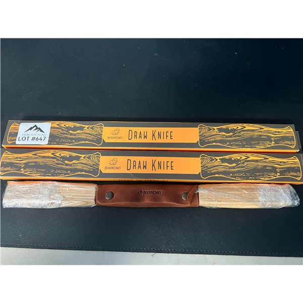 Lot of 2 Draw Knives