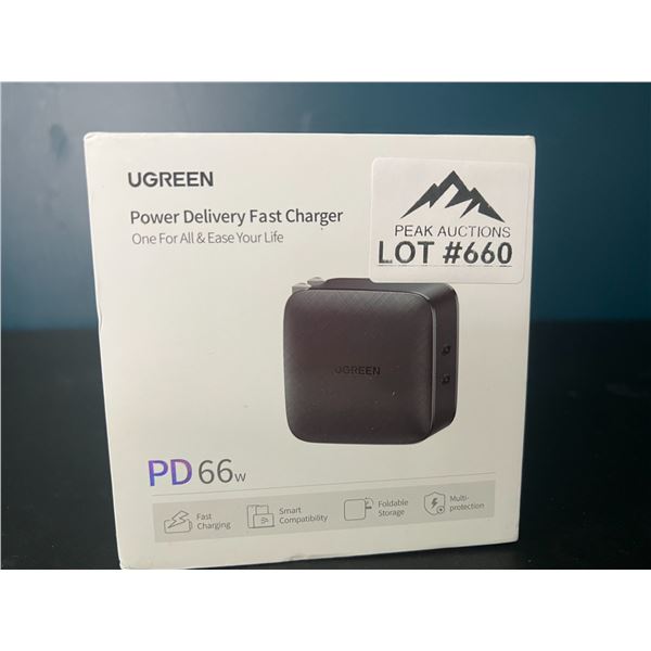 Lot of 1 UGREEN Power Delivery 66W Fast Charger
