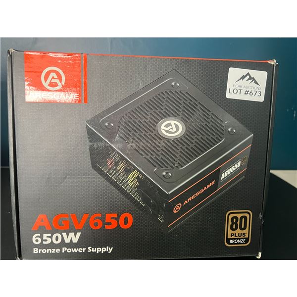 Lot of 1 AGV650 650W Bronze Power Supply for PC's