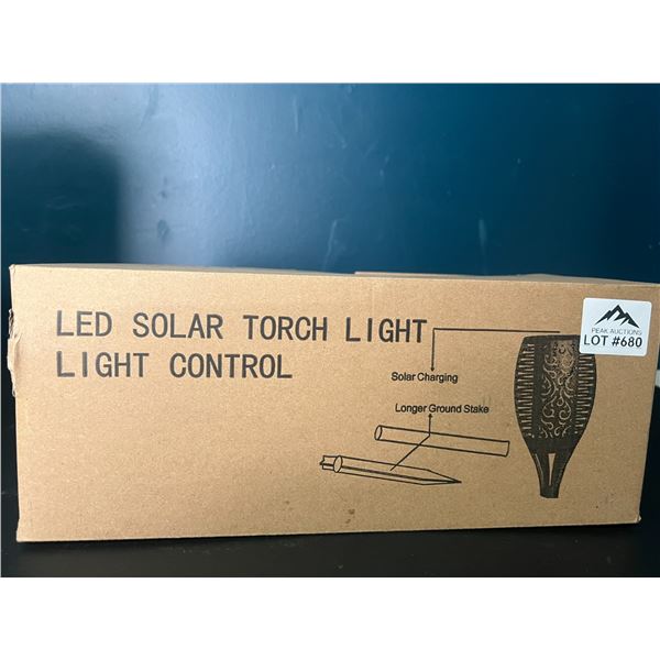 Lot of LED Solar Torch Lights - 2pcs