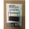 Image 1 : Lot of 1 Simple Houseware 3-Layer Closet Storage Organizer w/ 2 Drawers - Bronze