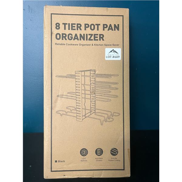 Lot of 1 8-Tier Pot Pan Organizer