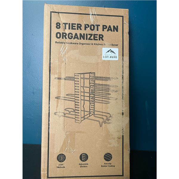 Lot of 1 8-Tier Pot Pan Organizer