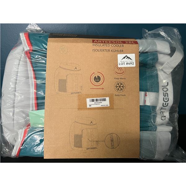 Lot of 1 Insulated Cooler Travel Bag - 28L