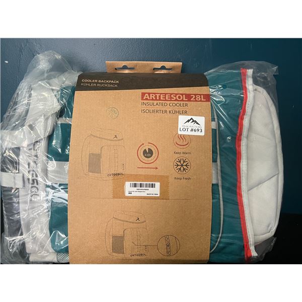 Lot of 1 Insulated Cooler Travel Bag - 28L