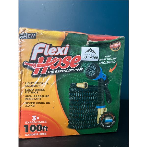 Lot of 1 Flexi Hose 100FT Expandable Garden Hose with Nozzle