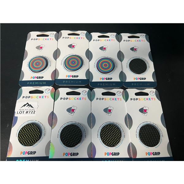 Lot of 8 Assorted PopSocket Phone Grips