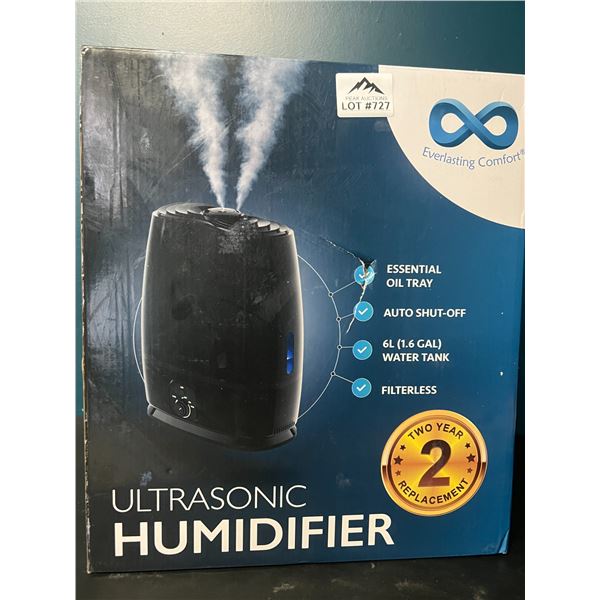 Lot of 1 Ultrasonic Household Humidifer/Diffuser (6L Large Capacity)
